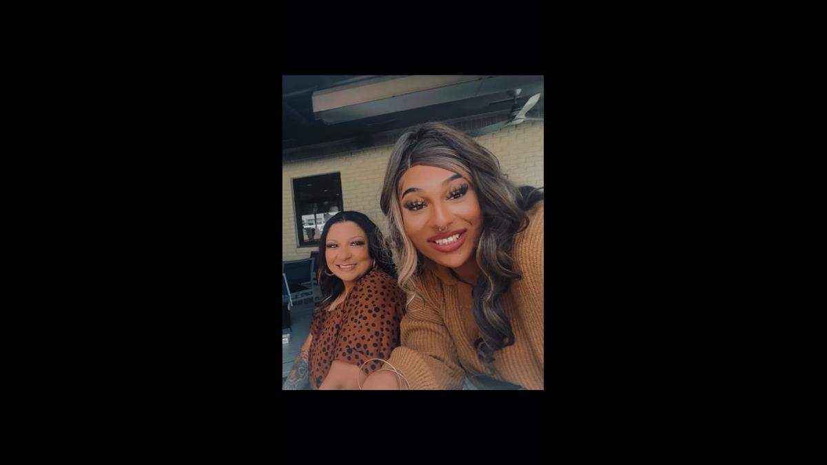 Samantha Brown and daughter, L.B., a transgender student at a Mississippi who skipped her graduation because the School District wouldn’t let her wear a dress and heals to her graduation.
