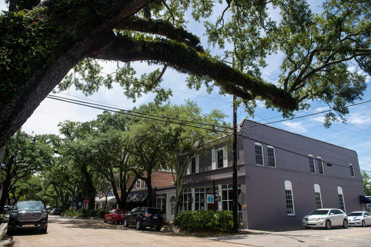 Downtown Ocean Springs on Wednesday, Aug. 10, 2022.
