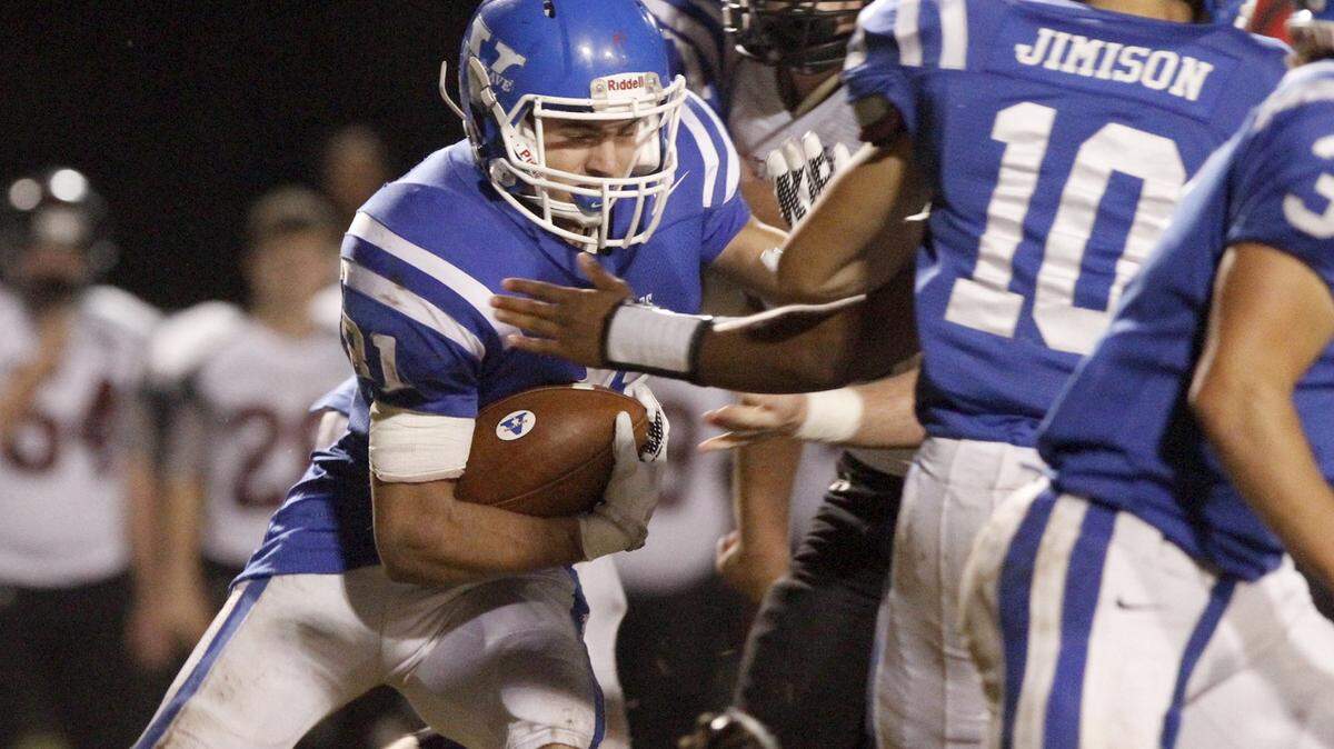 TIM ISBELL/SUN HERALD 
 Running back Cade Posey was a big part of Vancleave's success this season.