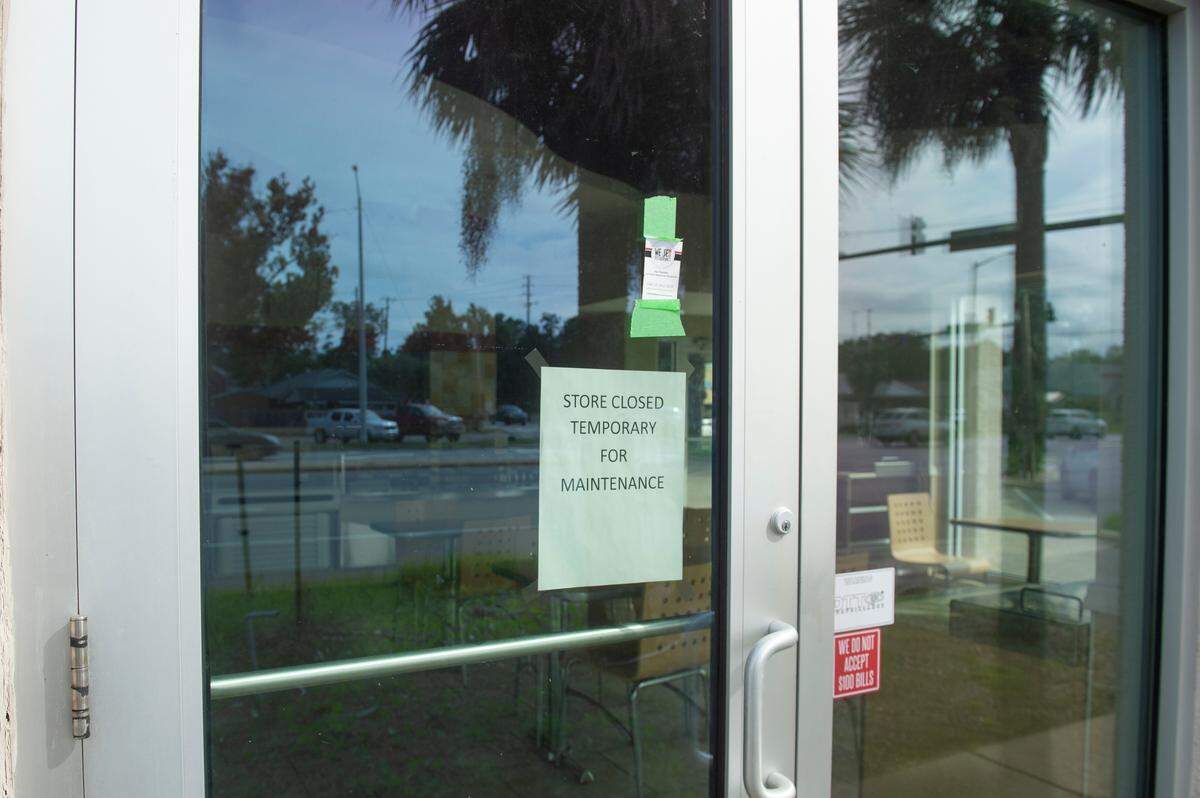 The sign posted in March at Krispy Kreme in Ocean Springs says the store is temporarily closed for maintenance. At that time the company said the Ocean Springs and Gulfport stores might reopen.