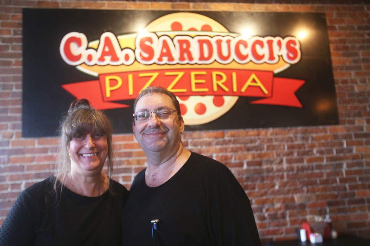 Owners of C.A. Sarducci’s Pizzeria, Jim and Carolann Branson opened their new location on 27th Avenue in Gulfport.