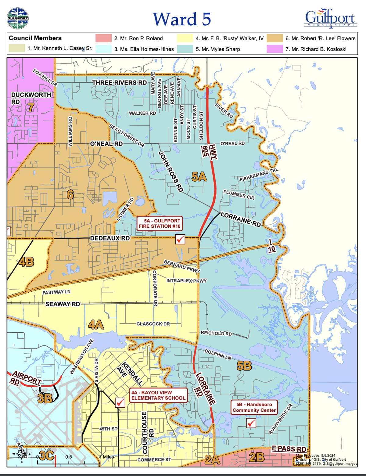 The above map shows Gulfport’s Ward 5, right.