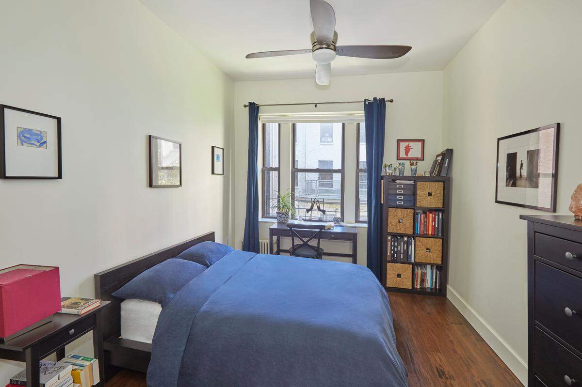 The three-bedroom, two bathroom apartment located in Morningside Heights has an asking price of nearly $1.5 million.