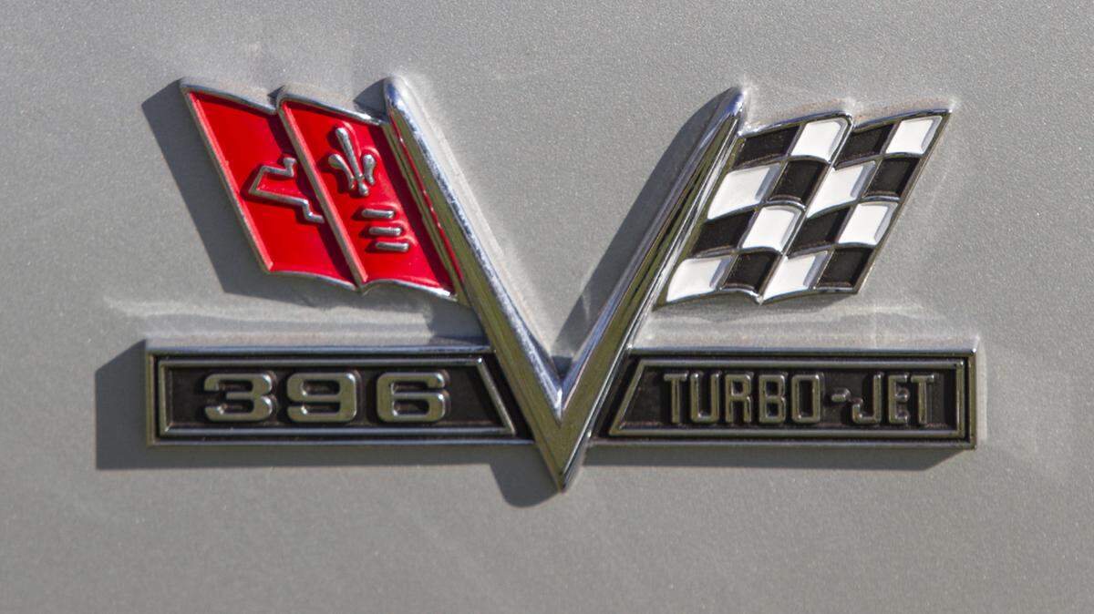 AMANDA McCOY/SUN HERALD 
 A decal on a 1967 Chevelle SS 396 at Cruise Central in Gulfport on Sunday, October 11, 2015. The Chevelle was the 2015 Make-A-Wish Raffle Car.