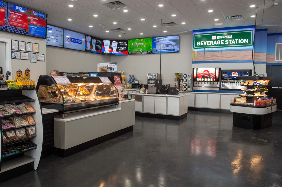 The hot food and beverage stations at the new 90 Express gas station on Highway 90 in Biloxi.