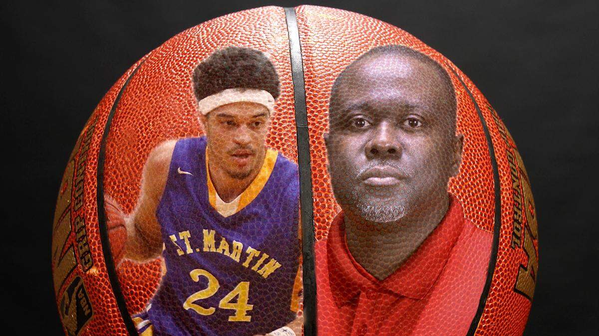 TIM ISBELL/SUN HERALDSt. Martin's Stacee St. Julian and Pascagoula's Ron Norman are the Sun Herald Boys Coach and Player of the Year.