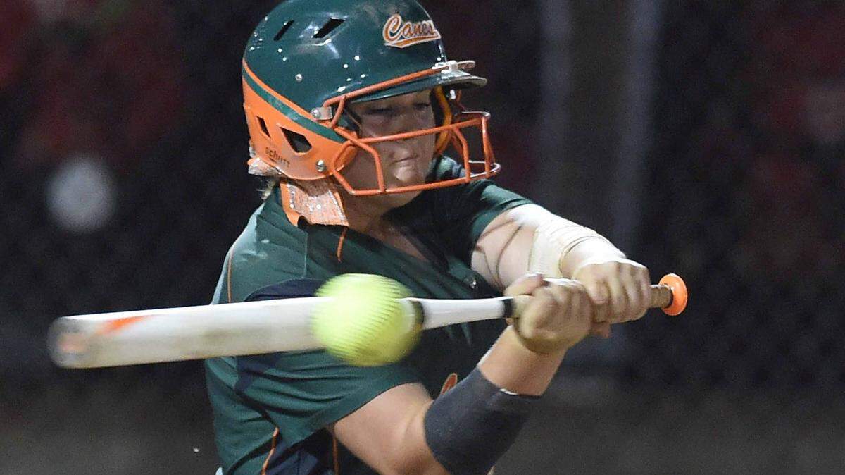 CHRIS TODD/SPECIAL TO THE SUN HERALD/FILE 
 West Harrison's Rebecca Cuevas hits against Neshoba Central on May 12. Cuevas will take part in the Mississippi Association of Coaches all-star softball games this weekend at Jones County Junior College.