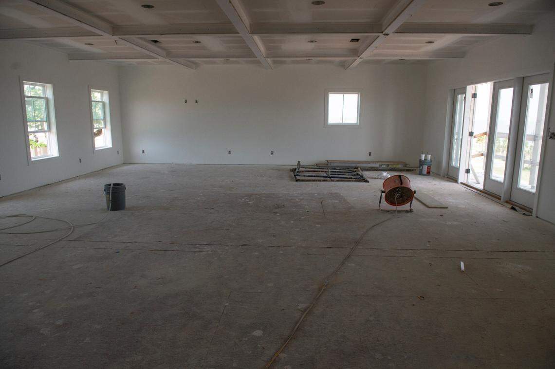 The living area of one of the units at The Beach House, a new development of short term rentals, in Pass Christian.