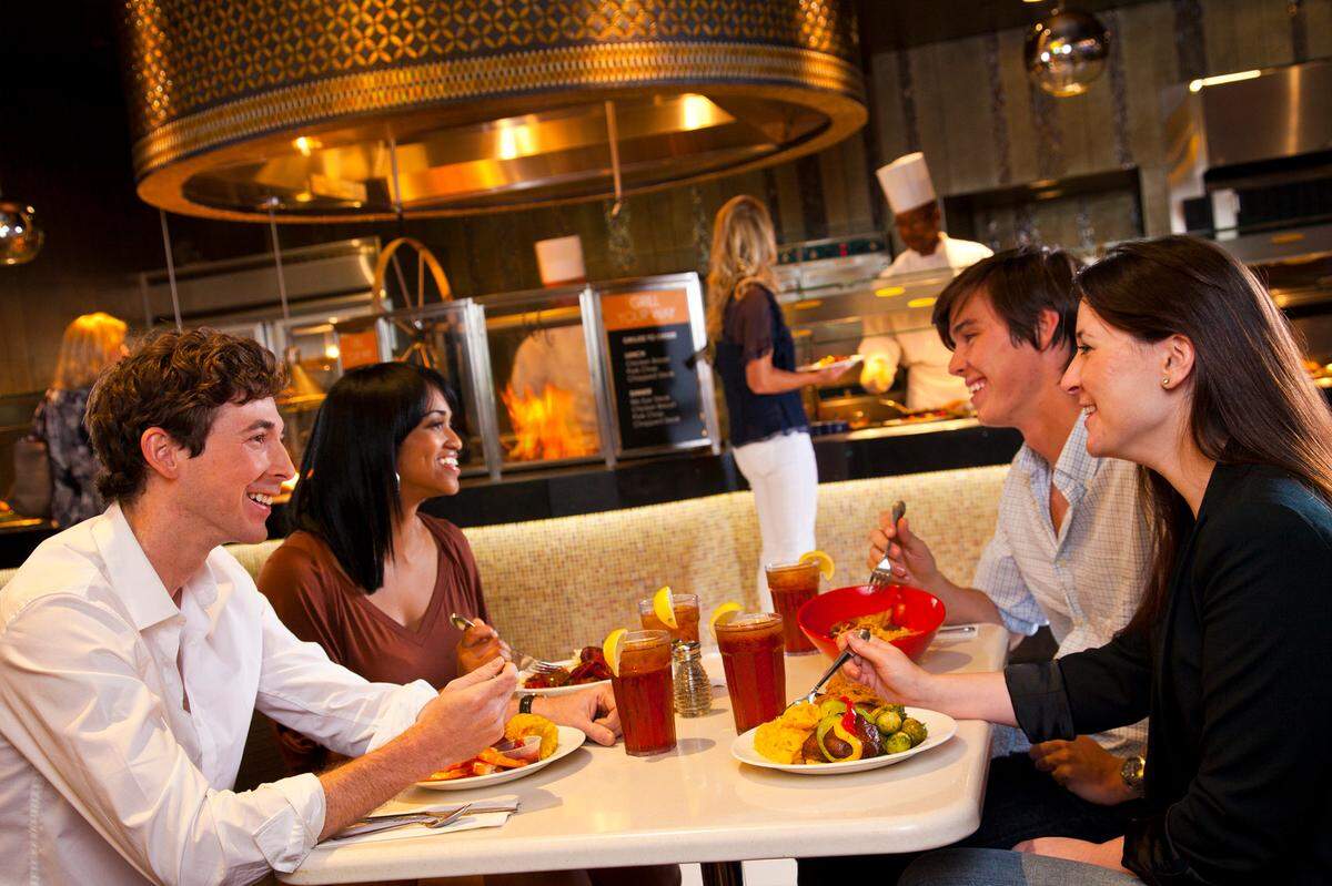 The Palace Buffet inside Palace Casino in Biloxi is one of the casino buffets on the Mississippi Gulf Coast that caters to adults and also allows children.