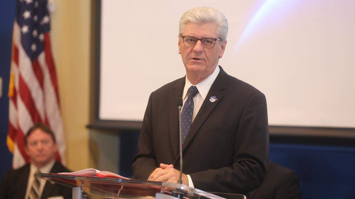 Governor Phil Bryant announced the Mississippi National Guard will have its own Space Force at Infinity Space Center July 1, 2019.