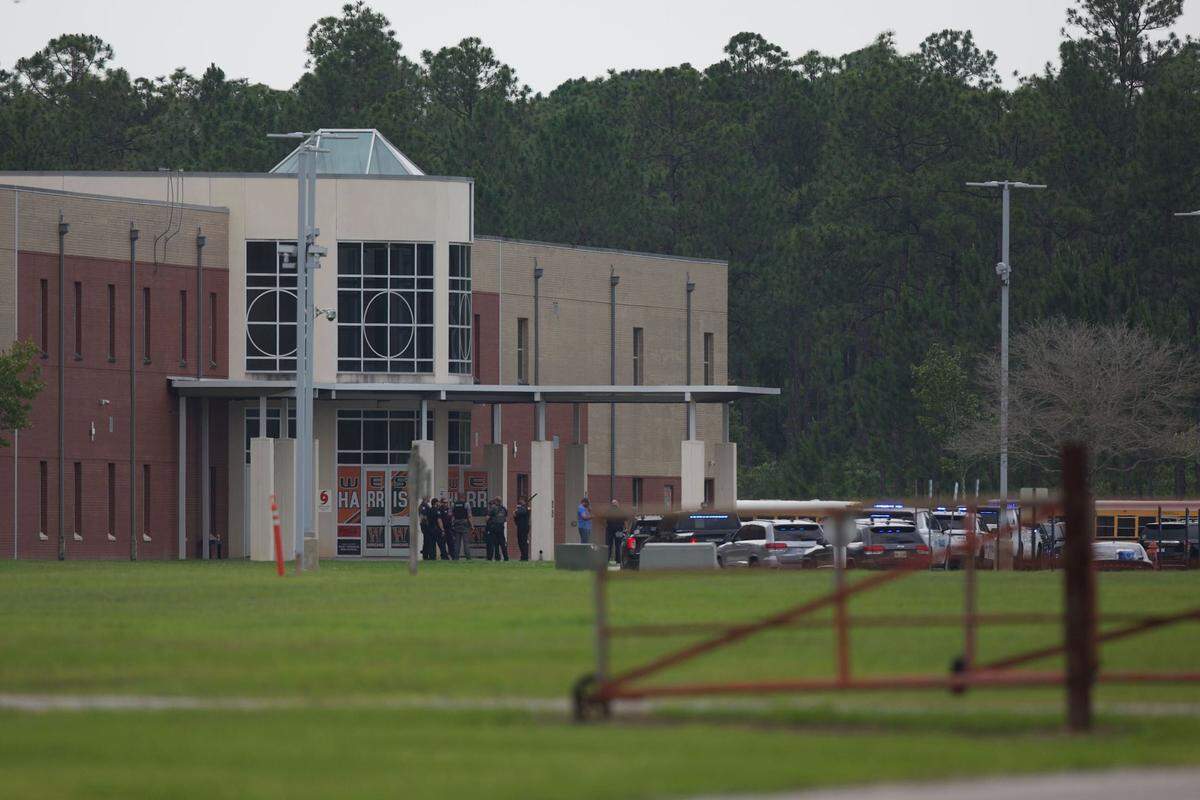 West Harrison High School went on lock down Thursday after someone called in a threat.