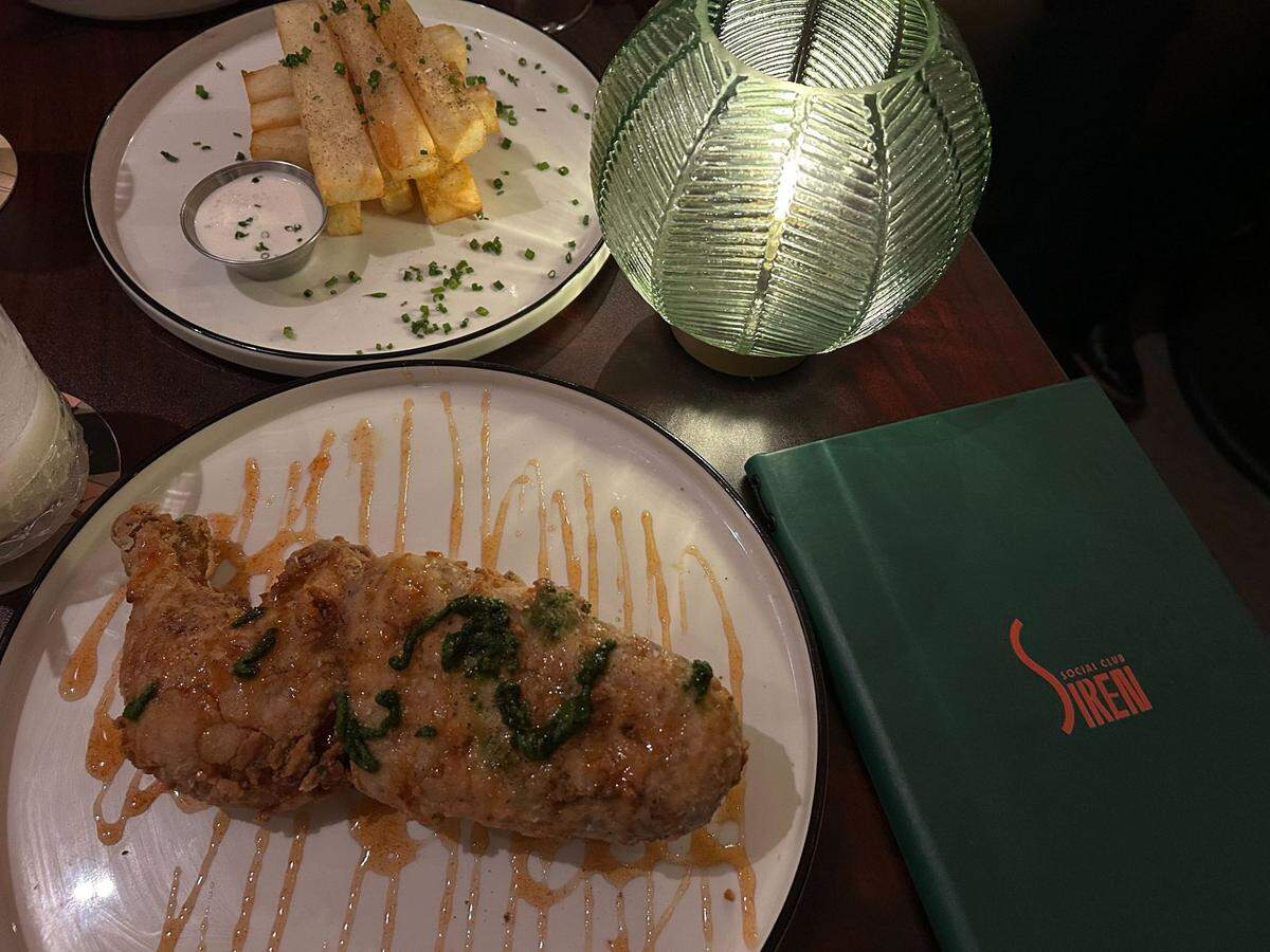 The 1/2 chicken at Siren Social Club in Hotel Vela in downtown Gulfport, Mississippi.