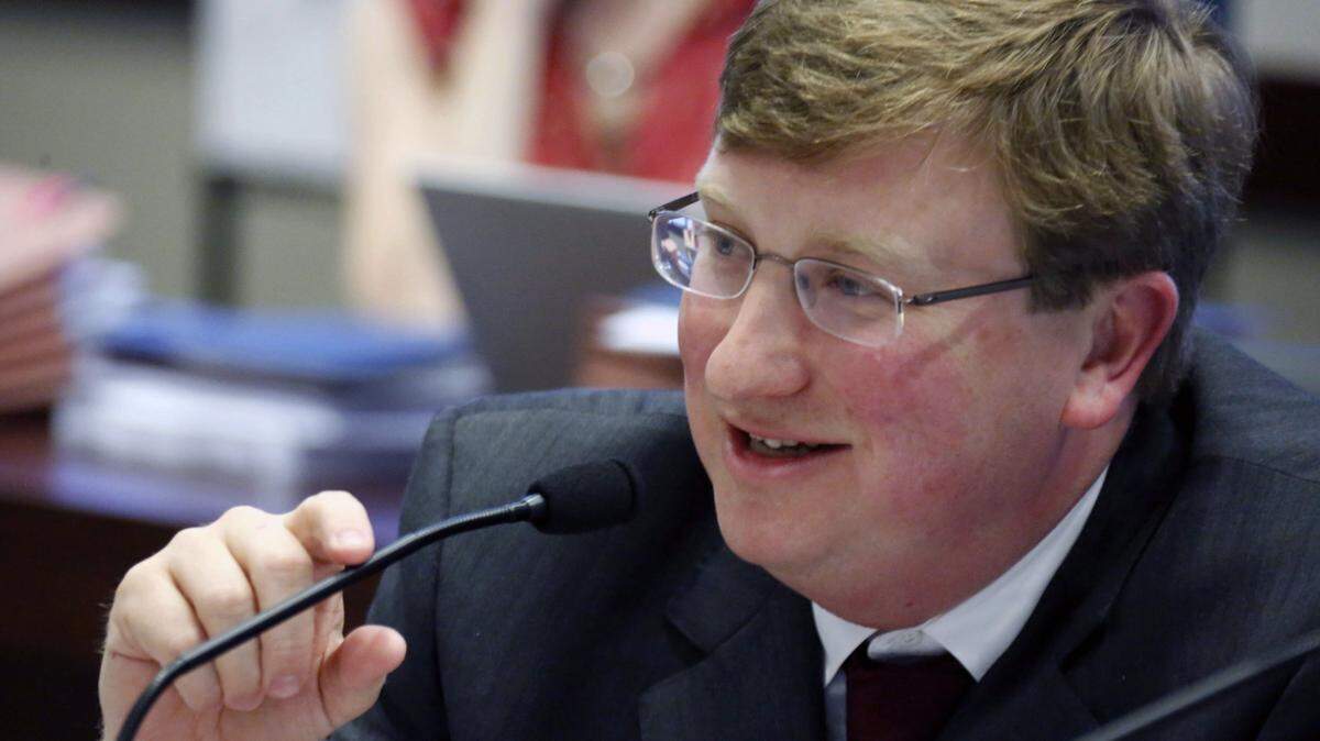 ROGELIO V. SOLIS/ASSOCIATED PRESS 
 Lt. Gov. Tate Reeves sits on the Joint Legislative Budget Committee and presides over the state Senate.