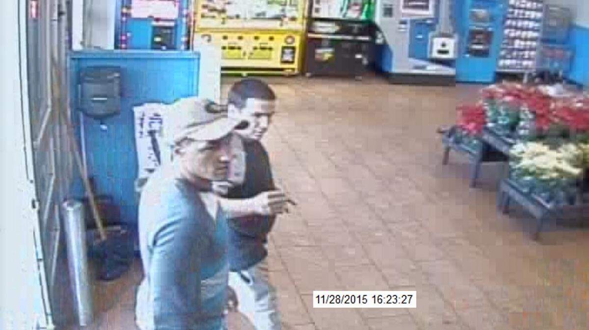 COURTESY OF BILOXI POLICE DEPARTMENT 
 Police are asking for the public's help in identifying these two men wanted in connection with credit card fraud.