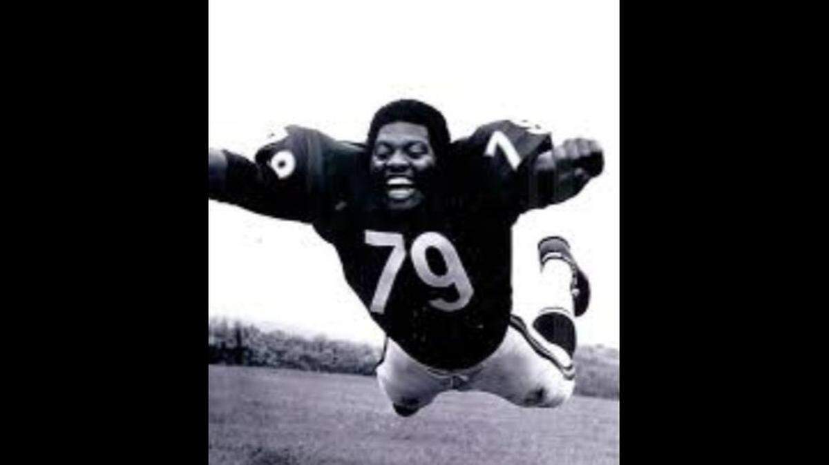 Lionel Antoine Sr. is pictured during his years with the Chicago Bears. He was on the team from 1972-79 but lost all his NFL memorabilia in Hurricane Katrina.