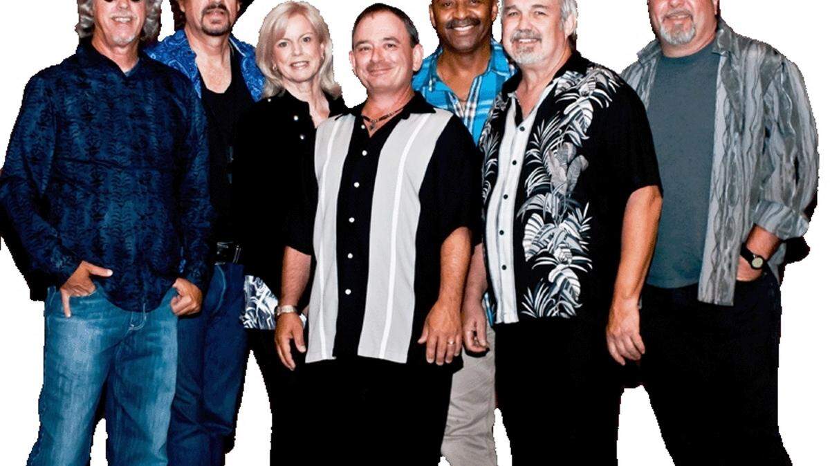 SUN HERALD/FILE 
 Members of Wet Willie are, from left, Jack Hall, Jimmy Hall, Donna Hall, Ric Seymour, T.K. Lively, Bobby Mobley and Ricky Chancey.