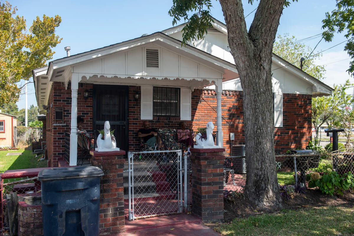 Mary Gipson’s oldest sister, Mattie Young, owns her house on Martin Luther King Jr. Avenue in Ocean Springs. Young’s house, photographed on Tuesday, Sept. 26, 2023, sits near Gipson’s and is also listed under the city’s proposed Urban Renewal Plan for ‘possible acquisition.’