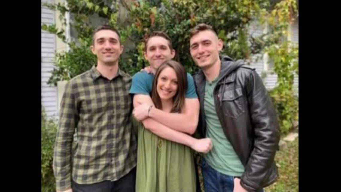 Keesler Airman 1st Class Daniel Germenis, center, and siblings, from left to right, Zech, Josh and Rachel Germenis.