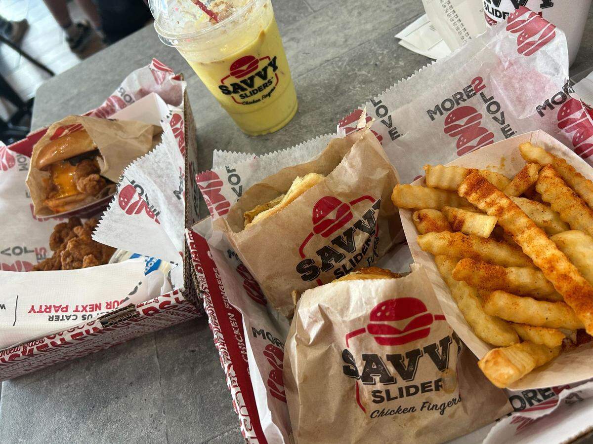 Sliders and chicken tenders are just part of the menu at Savvy Sliders in Gulfport, Mississippi.