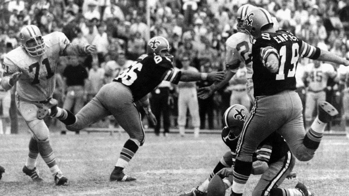 The most amazing sports moment I have ever seen was in 1970 and it was at a Saints game