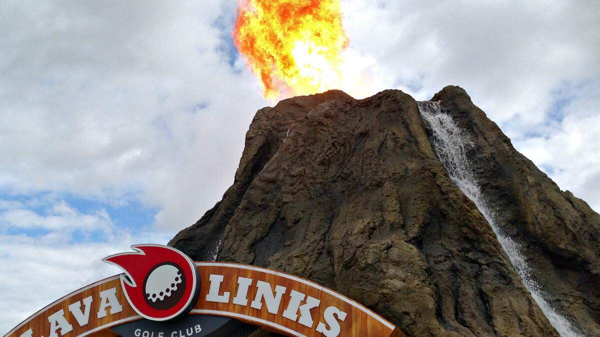 MARY PEREZ/SUN HERALDA volcano at the Lava Links miniature golf course at the new Scarlet Pearl Casino in D'Iberville is one of the attractions the city wants to draw attention to with its new 'Discover D'Iberville' brand for the city.