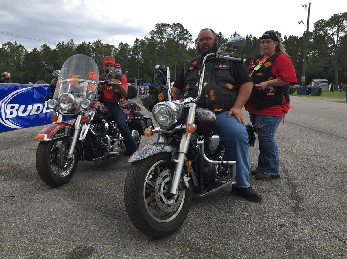 Members of a motorcycle club from Arkansas attend the Memorial Day Blowout at Gulfport in this file photo.