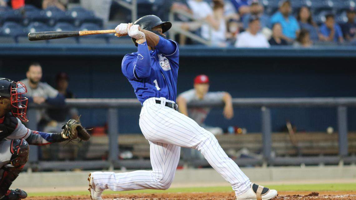 This Brewers star prospect is swinging with more pop and playing for a greater cause
