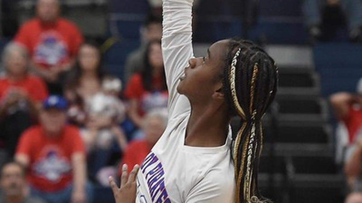 The MHSAA Volleyball State Championships for Class 2A, 4A and 6A were held on Saturday, October 23, 2021, at Ridgeland High School. Kylah Bell and Marin Beesin pictured.
