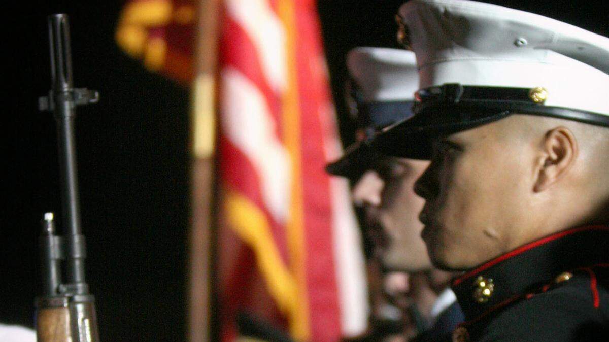 TIM ISBELL/SUN HERALD/FILEThe Honor Guard presents the colors during a previous Salute to the Military. This year's event begins at 6 p.m. Tuesday at the Mississippi Coast Coliesum & Convention Center, Biloxi.