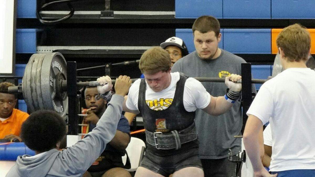 SUBMITTED 
 D'Iberville's Cade Ross once again has the Warriors positioned to win another Class 6A boys weightlifting championship.