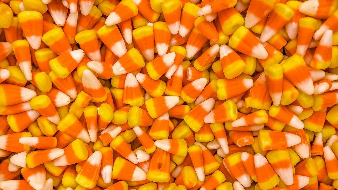 Candy corn constitutes about 3% of all candy orders on Instacart during October, according to a recent study.
