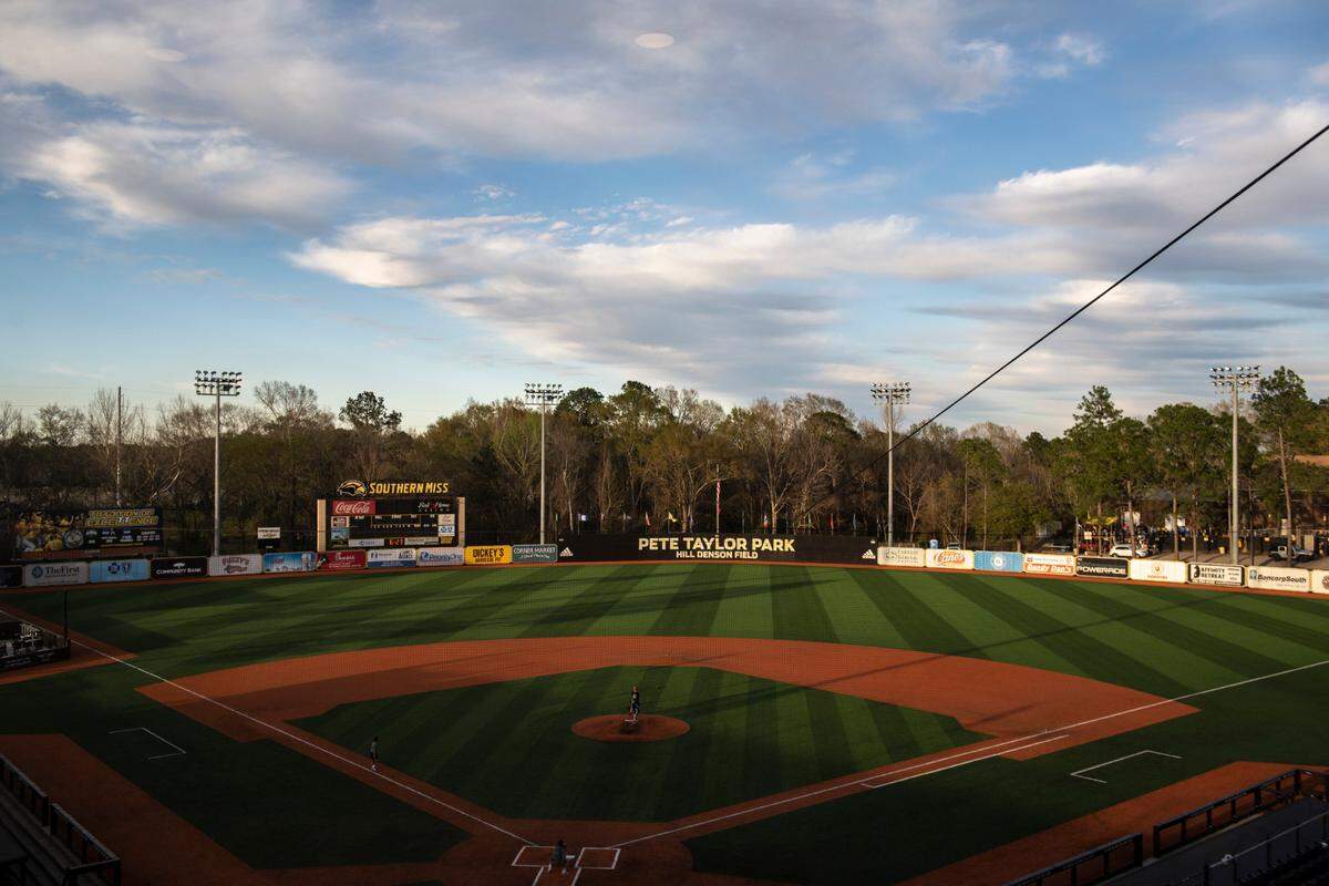 Pete Taylor Park, home to the Southern Miss Golden Eagles baseball team, in Hattiesburg on Saturday, March 19, 2022.