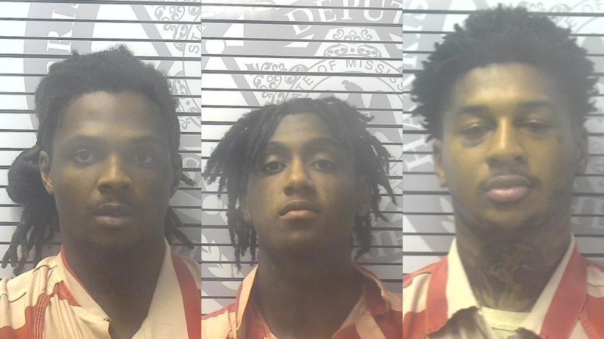 From left, Mario Anton Clark, Vincent Jaquan Armstrong and Latavion Devon Shawn Bland. All three men pleaded guilty to their roles in a shootout on New Year’s Eve in 2021.
