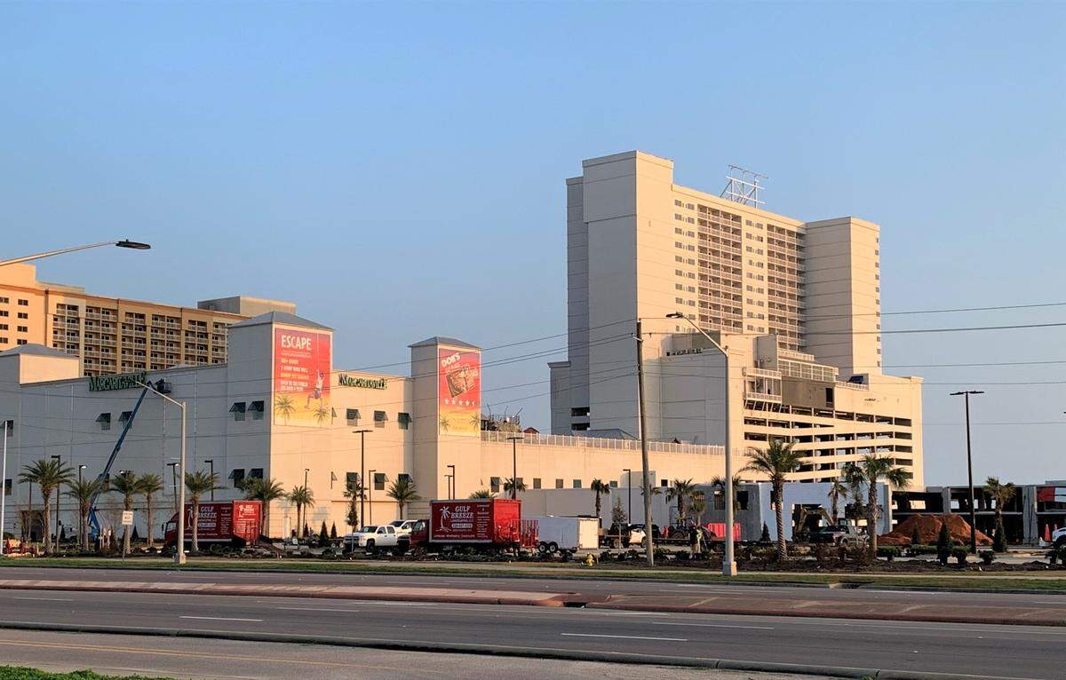 Margaritaville Resort Biloxi will reopen March 10 after being damaged in late October by Hurricane Zeta.