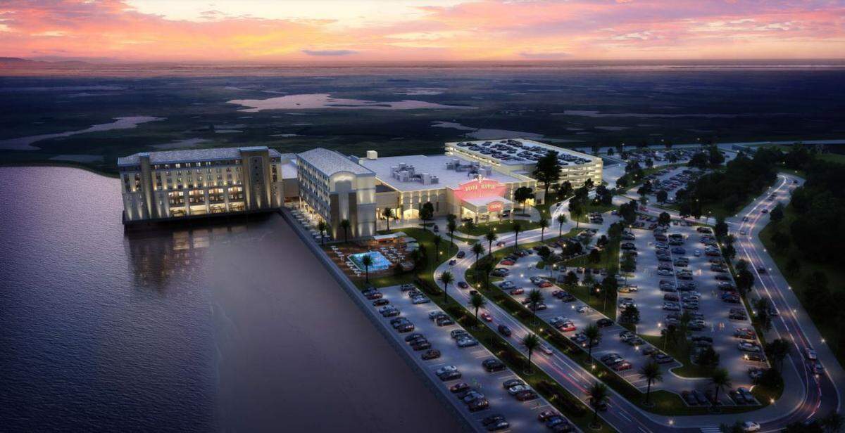 A $75 million addition to Silver Slipper Casino in Hancock County will bring a second hotel tower and spa, built out over the water.