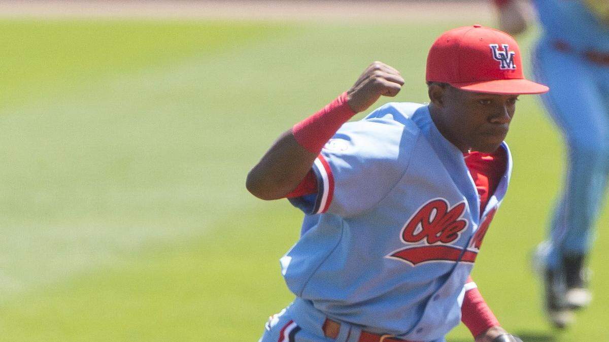VASHA HUNT/ASSOCIATED PRESS 
 Ole Miss infielder Errol Robinson (6) has played a big role in Ole Miss' 31-10 start this season.