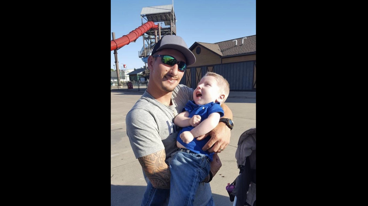 Ryan Moran, left, with his son Kace Moran who passed away in 2019. Ryan Moran died Monday, August 1, 2022, in a train collision in Hancock County.