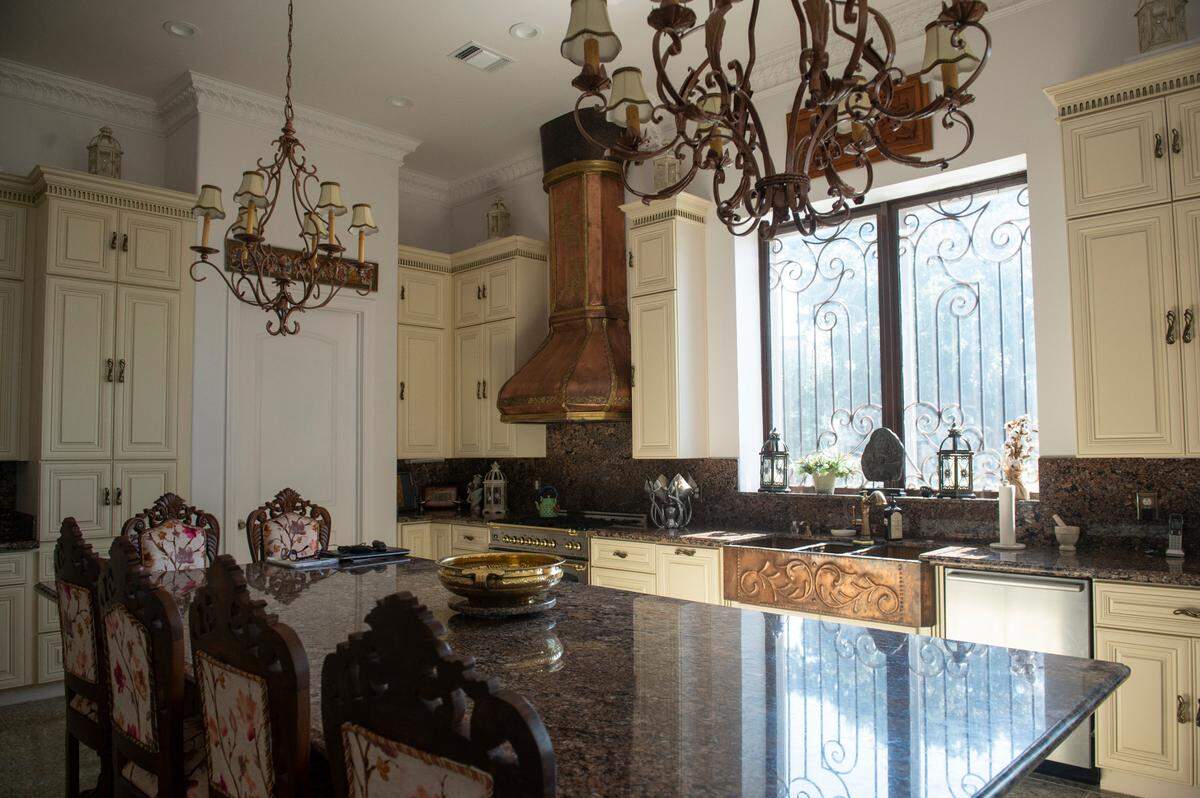 The main kitchen of Binoy and Abha Mishra’s home on Scenic Drive in Pass Christian on Tuesday, May 16, 2023. The home has two kitchens, one of which is used more often by the family.