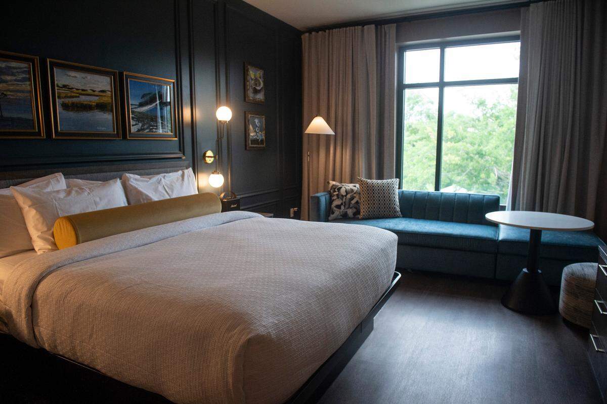 A room at the OS Hotel located at OS1515 in Ocean Springs on Thursday, May 15, 2025.