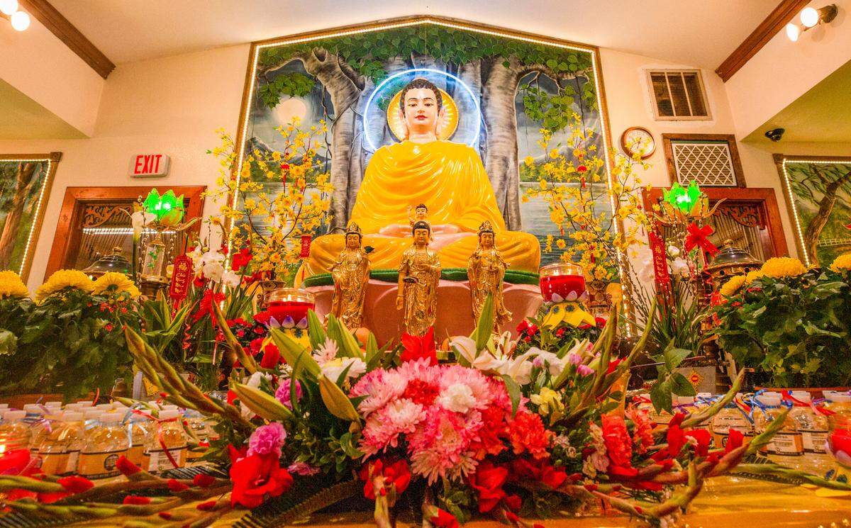 Biloxi’s Buddhist temple Chua Van Duc celebrates the Lunar New Year Friday, February 12, 2021.