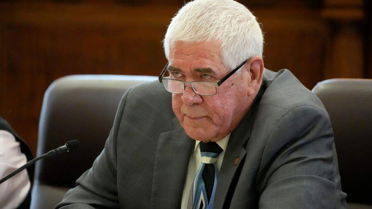 Mississippi State Senate Medicaid Committee Chairman Kevin Blackwell, R-Southaven, entertains questions from committee members on a proposal to expand Medicaid benefits to tens of thousands of residents, during its meeting Wednesday in the Mississippi State Capitol.