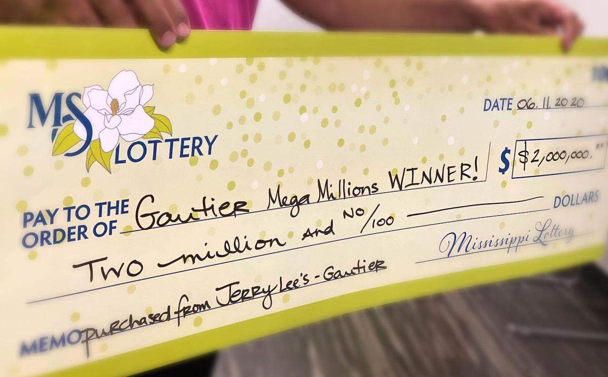 The ceremonial $2 million winning check was presented by Mississippi Lottery Corporation to the Gautier woman who won Mississippi’s first million dollar lottery jackpot in 2020. It’s still the largest jackpot in South Mississippi.