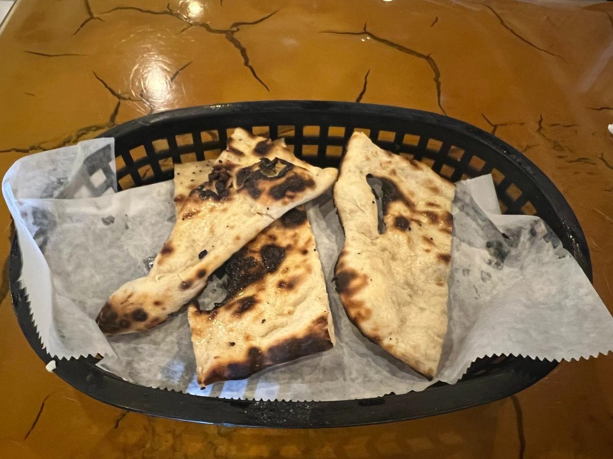 Fresh naan bread at Orchid Indian Cuisine in Gulfport
