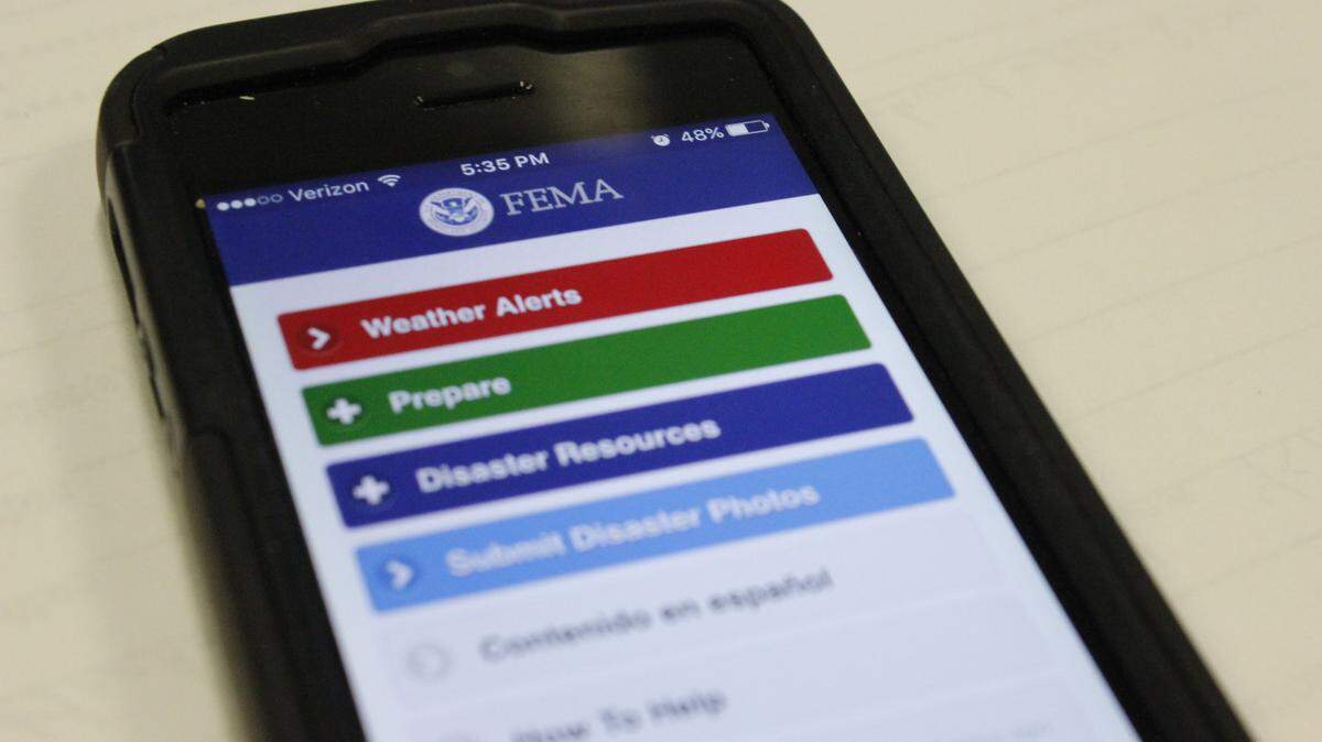 FEMA's mobile app.