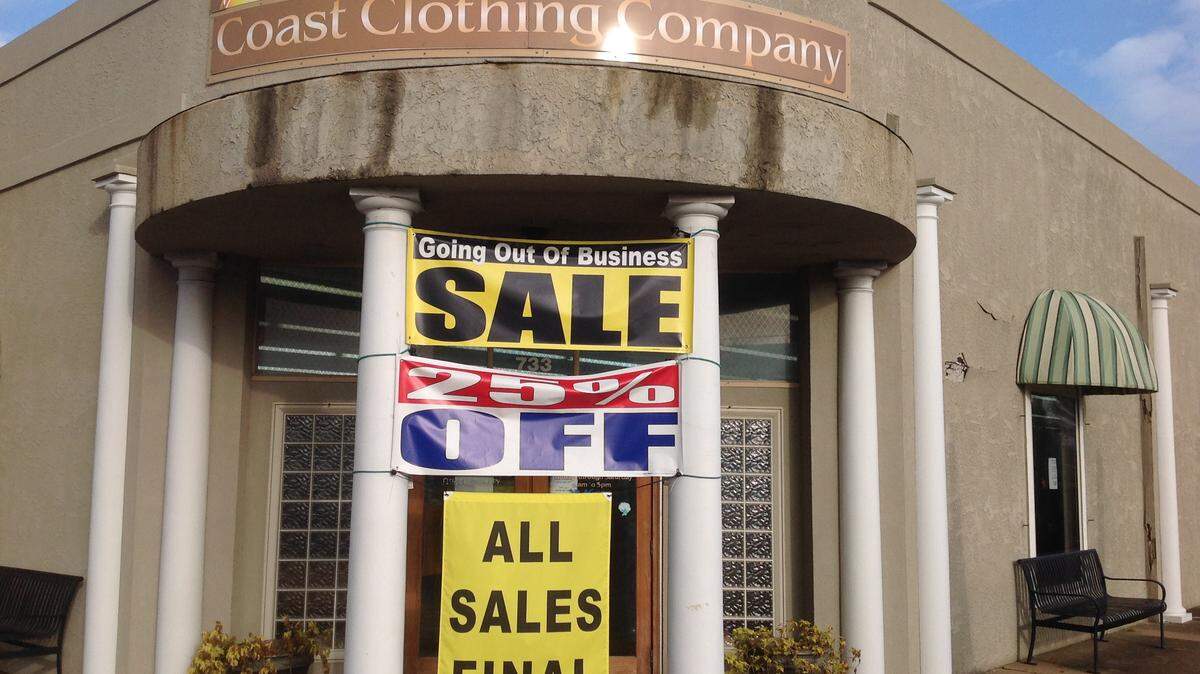 KAREN NELSON/SUN HERALDCoast Clothing has been an anchor for downtown Pascagoula for decades and is closing.