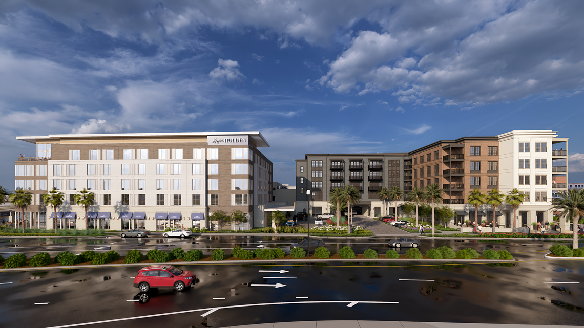 Where the landmark Great Southern Hotel once stood, a $105 million project is starting to rise and create a place for people to live, visit, work and play in the downtown.