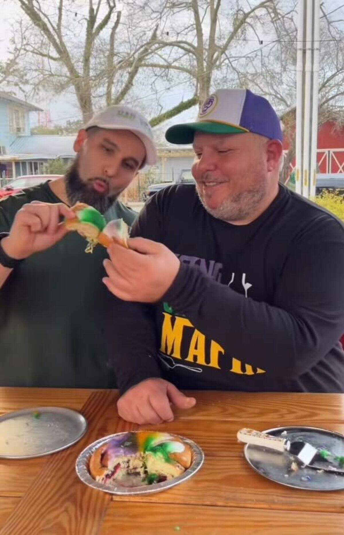 King Cake Mafia member Patrick Heim (left) took on the nickname Don Baby, while Joshua Bono took the name Don Couteau — the French word for knife.