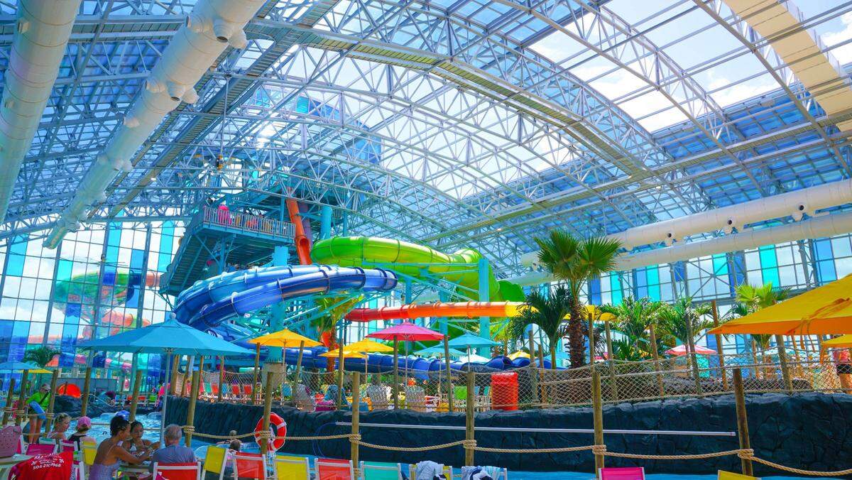 The new Tropic Falls indoor waterpark at OWA Parks & Resort in Foley, Ala., has waterslides, a lazy river and other attractions.