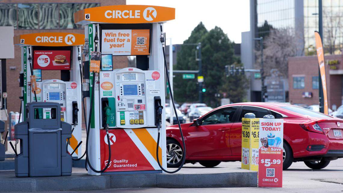 Circle K customers in most states excluding GA, FL, NC and SC can get 30 cents off per gallon of fuel when they fill up at participating stations on Aug. 31. (AP Photo/David Zalubowski)