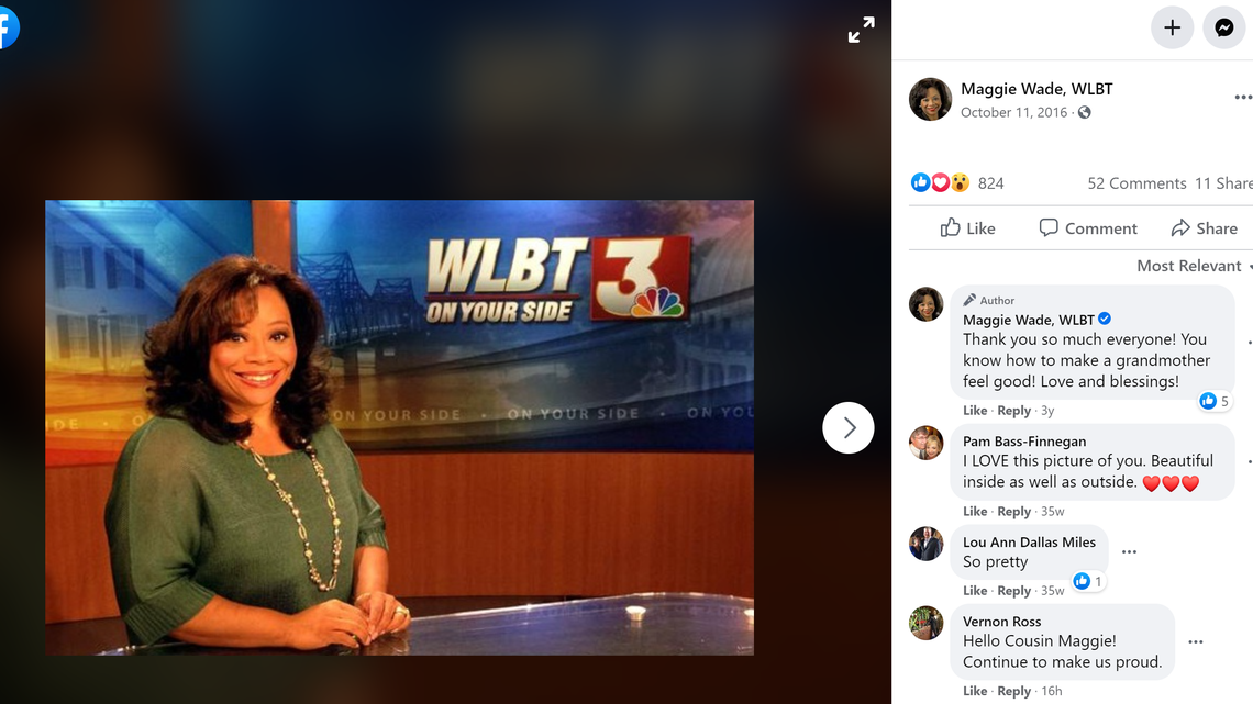 WLBT journalist Maggie Wade responded to a viewer who sent an offensive email commenting on the journalist’s appearance, including her weight and size.